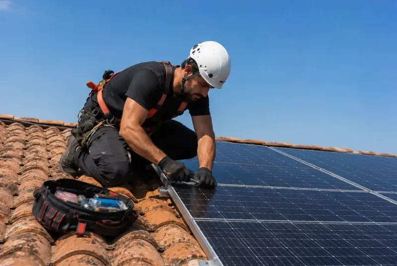 Maintenance et monitoring de panneaux solaires à Cherveix-Cubas